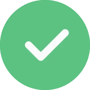 green checkmark